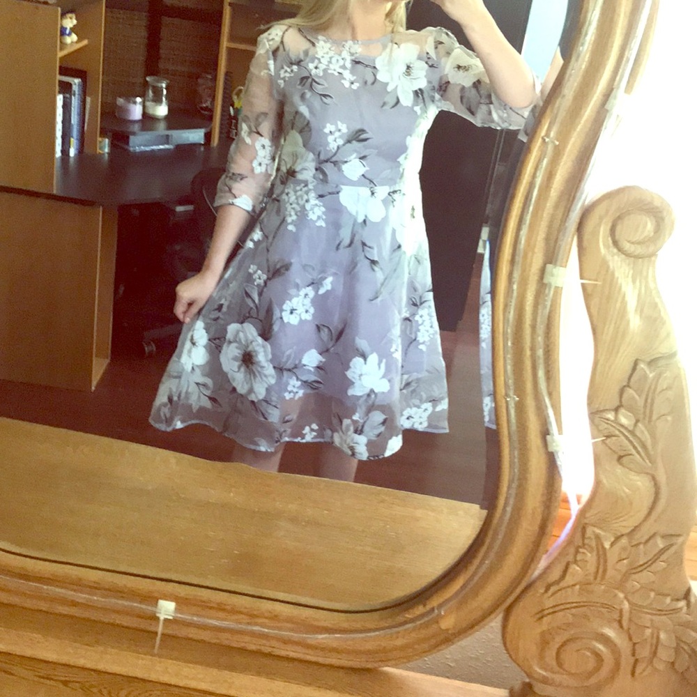 Lavender Floral Dress